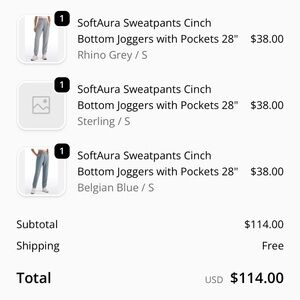 Two CRZ Yoga Joggers.